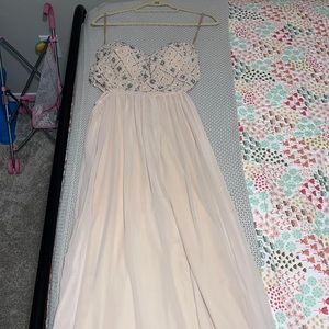 Lace and beads Prom dress